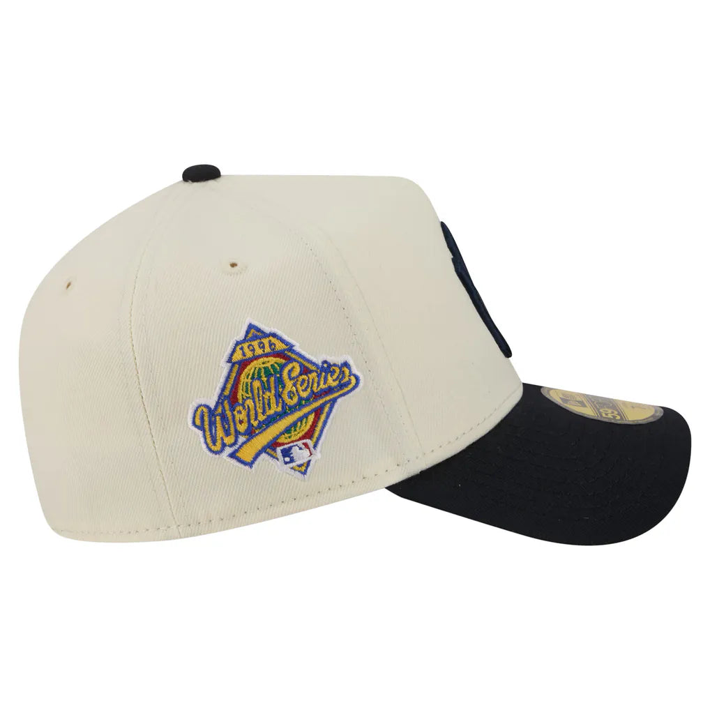New York Yankees New Era Chrome A-Frame 59FORTY Fitted Hat - Cream