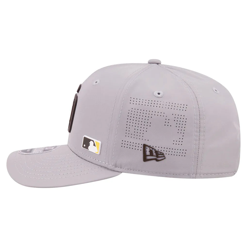 San Diego Padres New Era Laser Perforated 9SEVENTY Adjustable Hat - Gray Techwosell