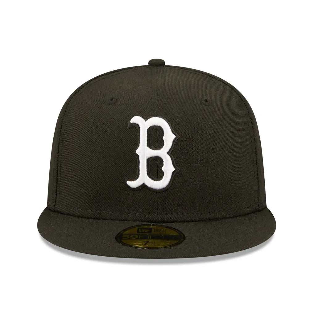 Boston Red Sox New Era Team Logo 59FIFTY Fitted Hat - Black Techwosell