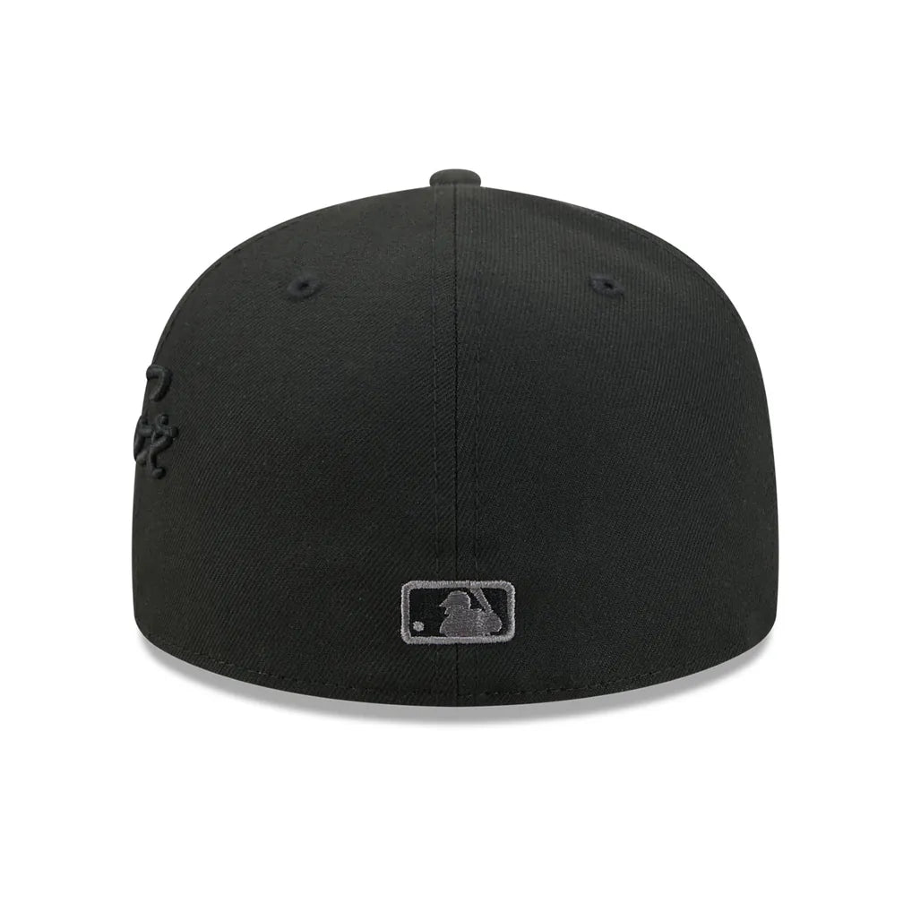 Boston Red Sox New Era Side Script 59FIFTY Fitted Hat - Black Techwosell