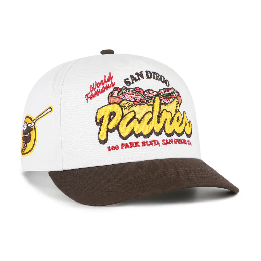 San Diego Padres '47 Glizzy Collection Hitch Adjustable Hat - White/Brown