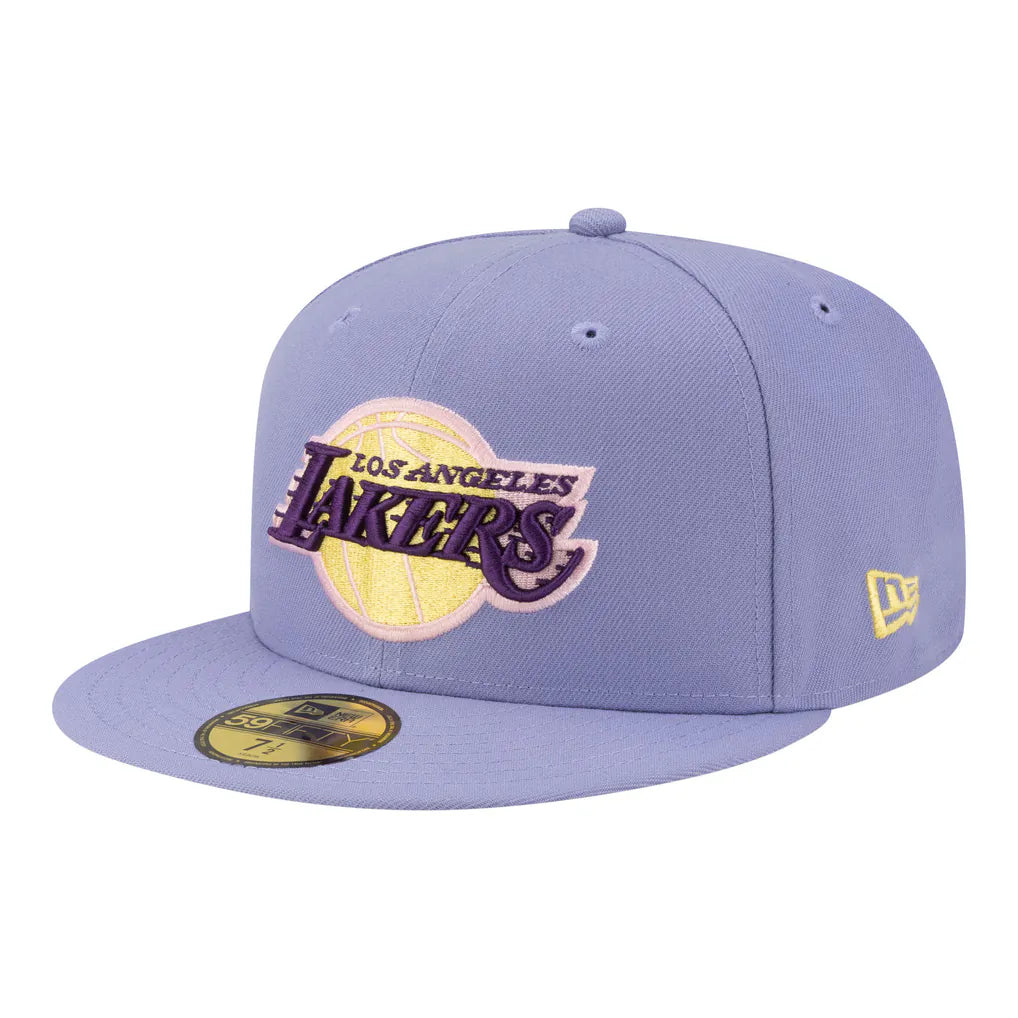Los Angeles Lakers New Era Color Pack 59FIFTY Fitted Hat - Lavender Techwosell
