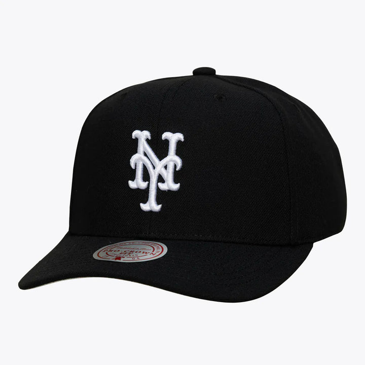 New York Mets Mitchell & Ness Pro Crown Snapback - Black