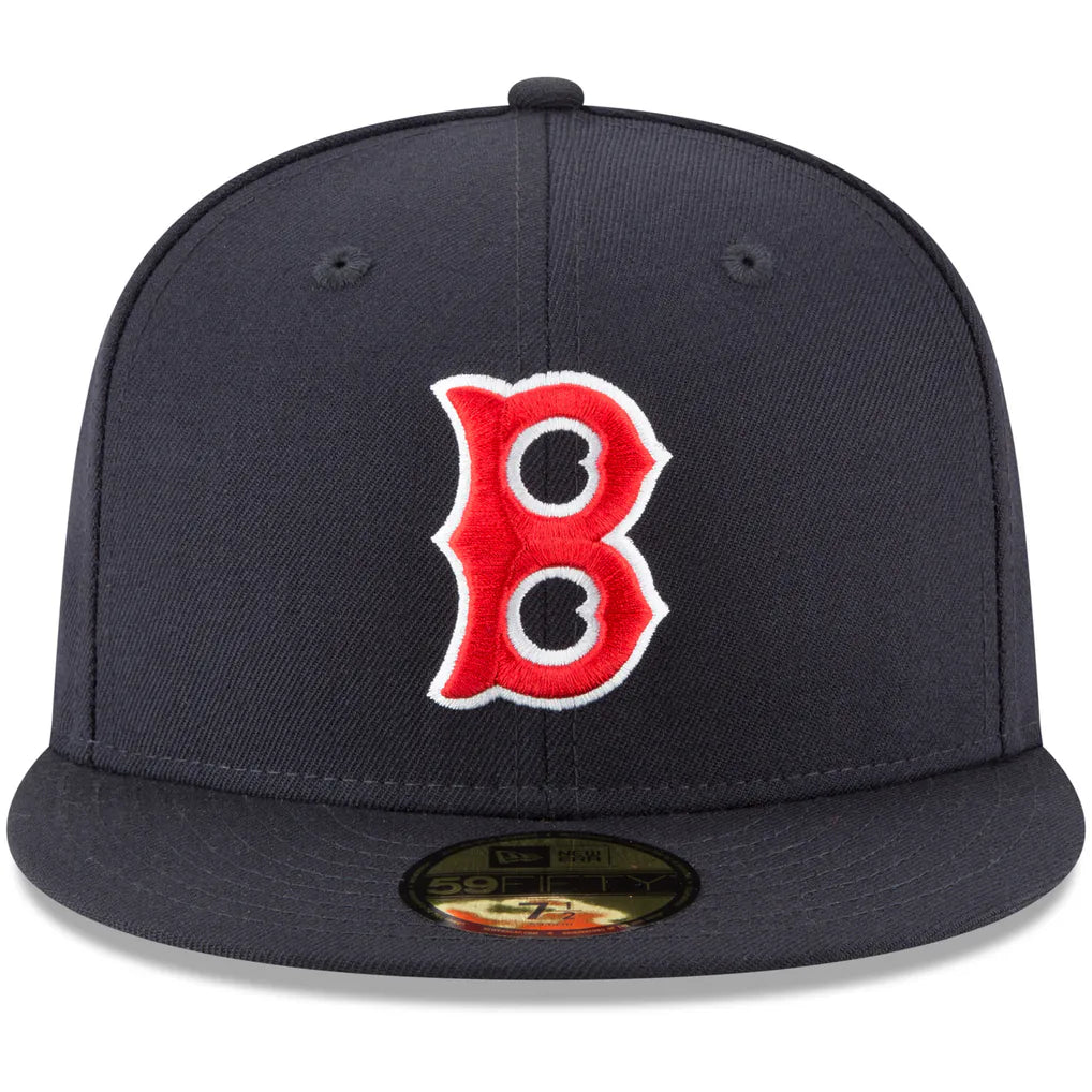 Boston Red Sox New Era Cooperstown Collection Wool 59FIFTY Fitted Hat - Navy Techwosell
