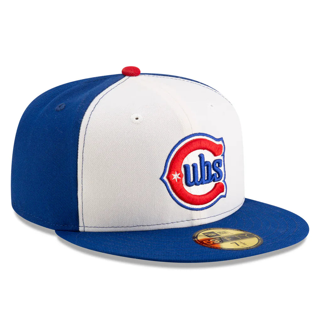 Chicago Cubs New Era Alternate Authentic Collection On-Field 59FIFTY Fitted Hat - White/Royal Techwosell