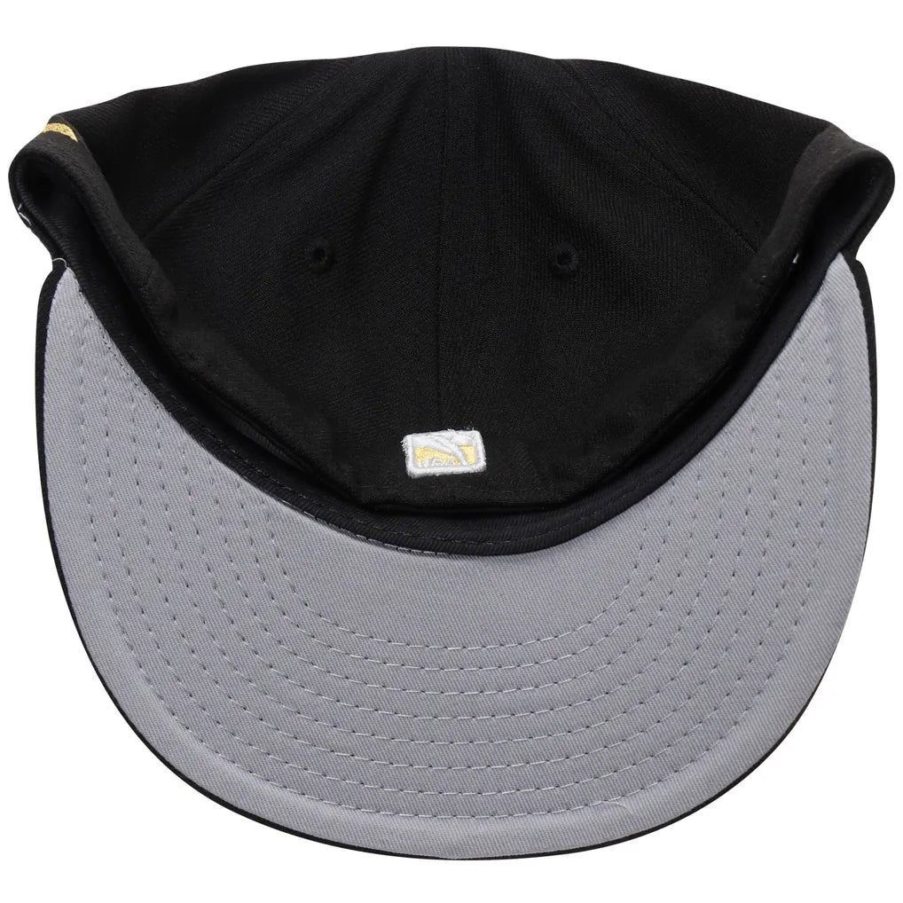 Los Angeles Lakers New Era Official Team Color 59FIFTY Fitted Hat - Black Techwosell