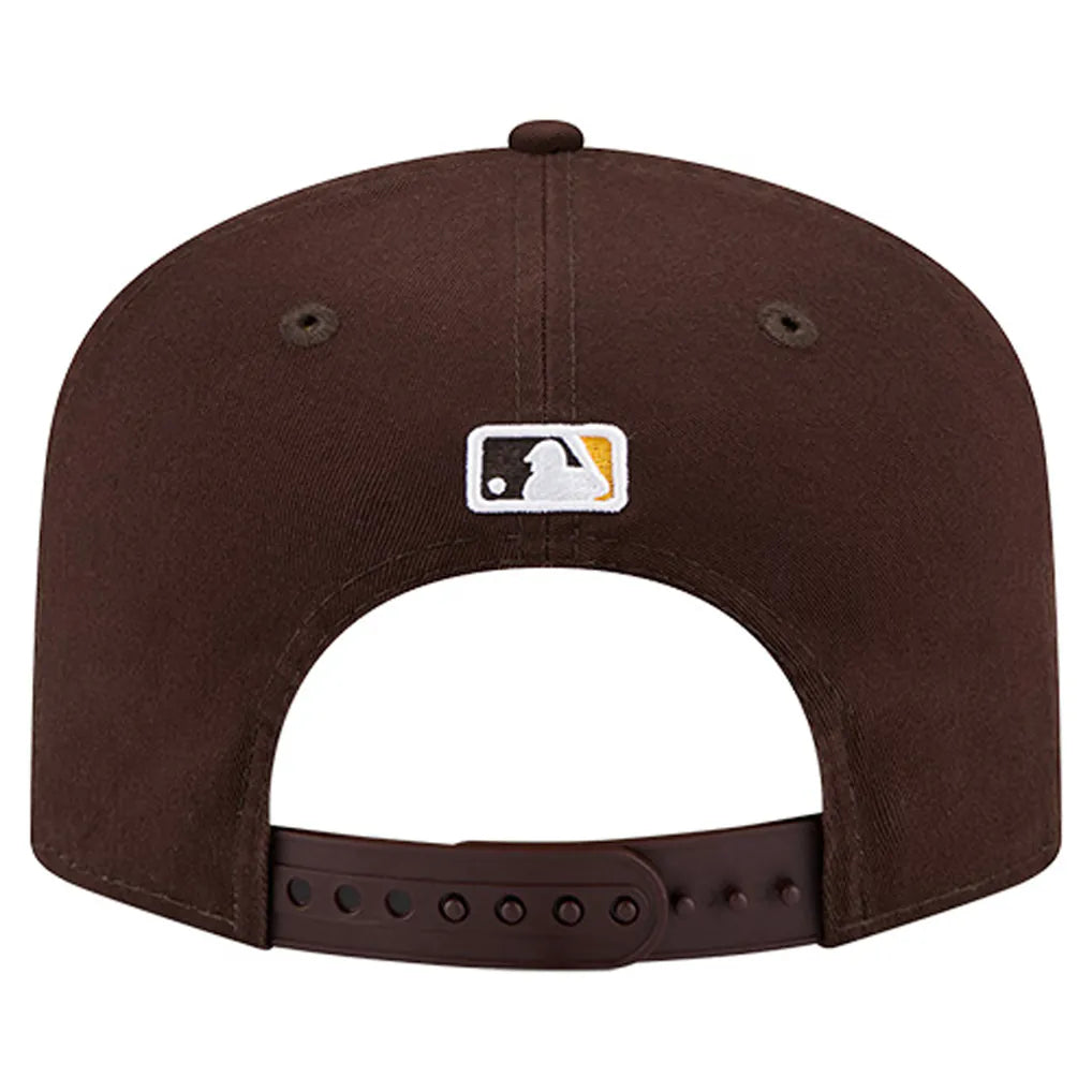 San Diego Padres New Era Team 19TWENTY Adjustable Hat - Brown Techwosell