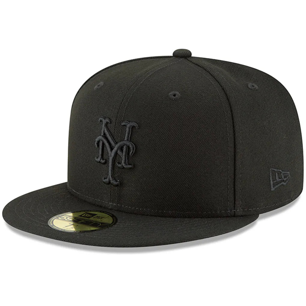 New York Mets New Era Primary Logo Basic 59FIFTY Fitted Hat - Black