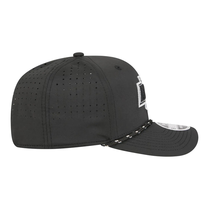 Los Angeles Kings New Era Sport Vented 9SEVENTY Rope Adjustable Hat - Black
