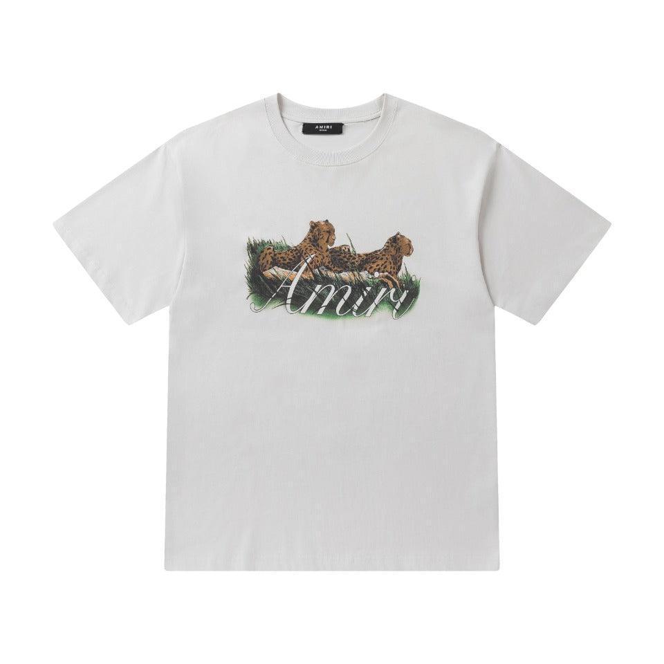 Amiri Tiger White T-Shirt Without Collar Techwosell