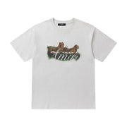 Amiri Tiger White T-Shirt Without Collar Techwosell