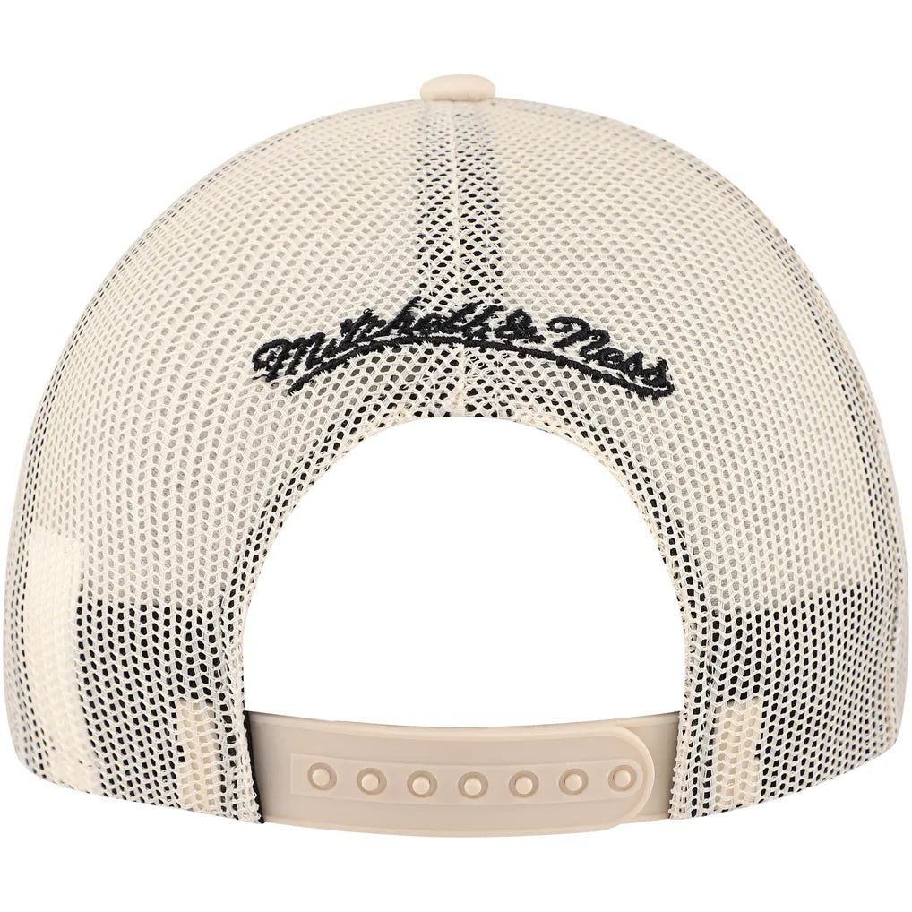 Los Angeles Kings Mitchell & Ness Foam Front Trucker Adjustable Hat - Cream