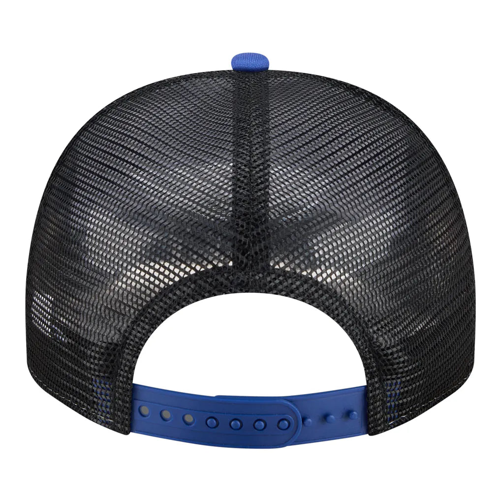 New York Mets New Era Foodie A-Frame 9FIFTY Trucker Snapback Hat - White/Royal
