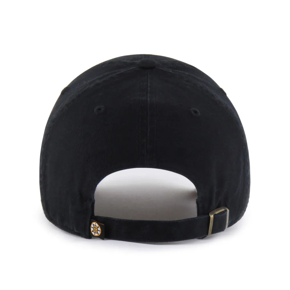 Boston Bruins '47 Alternate Logo Clean Up Adjustable Hat - Black