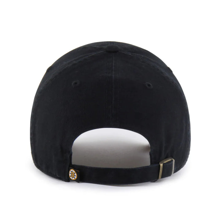 Boston Bruins '47 Alternate Logo Clean Up Adjustable Hat - Black