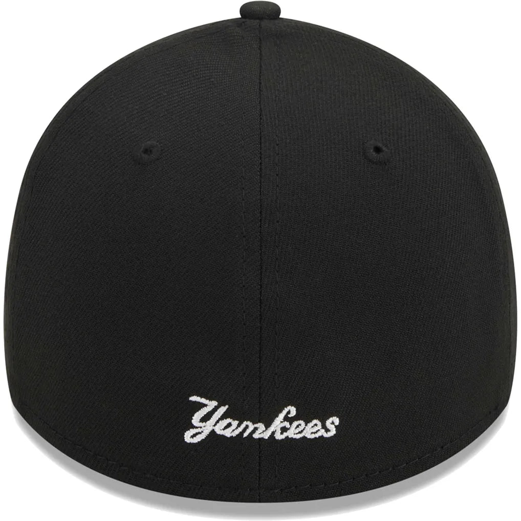 New York Yankees New Era Logo 39THIRTY Flex Hat - Black