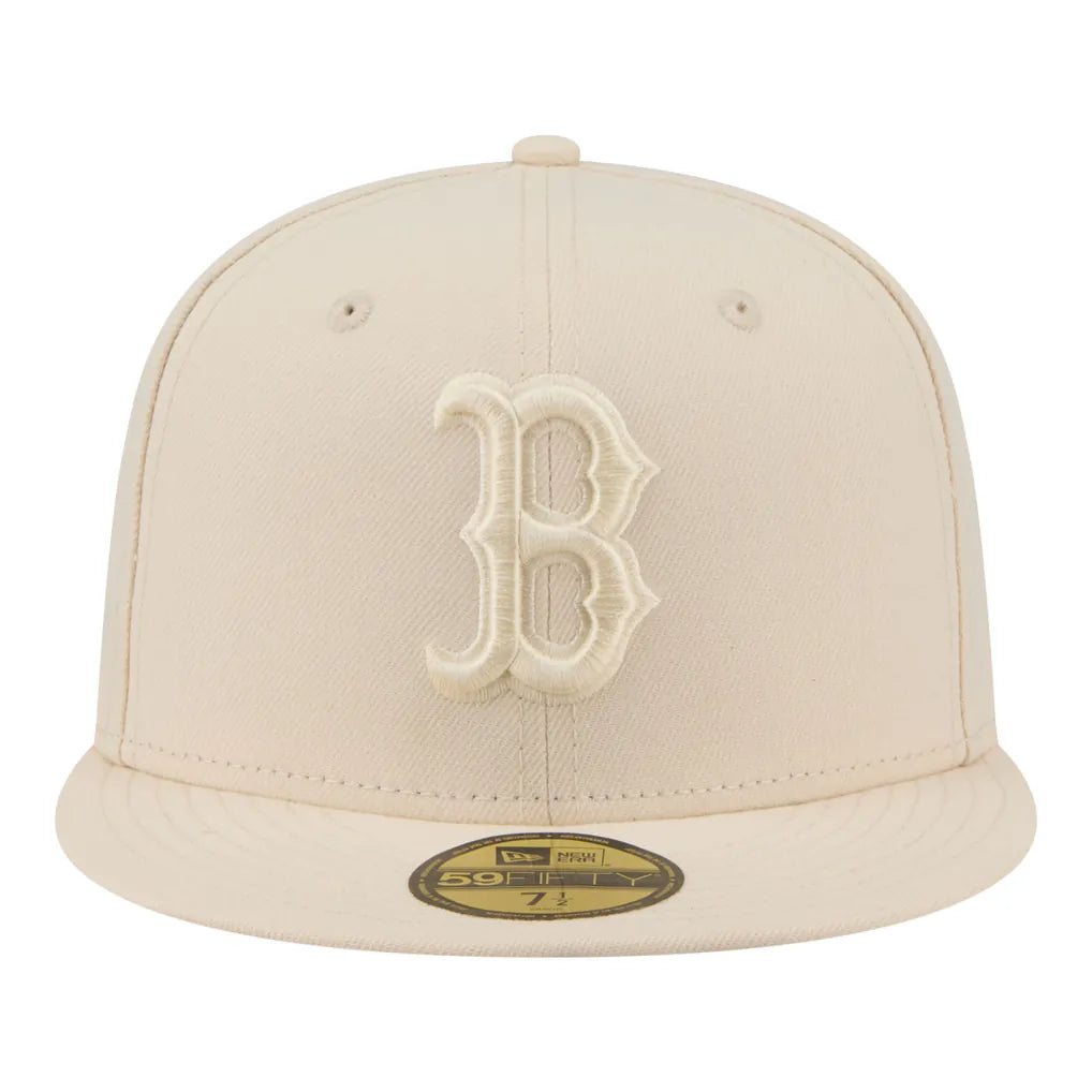 Boston Red Sox New Era Color Pack 59FIFTY Fitted Hat - Cream