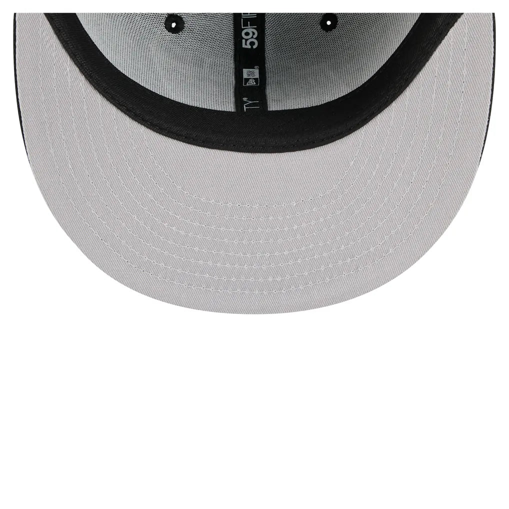 Los Angeles Kings New Era Faded Lines 59FIFTY Fitted Hat - Black