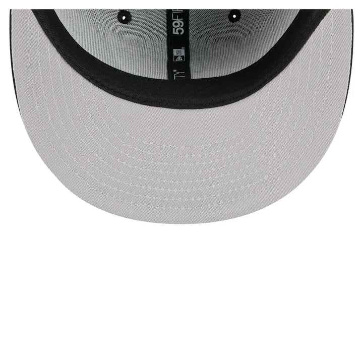 Los Angeles Kings New Era Faded Lines 59FIFTY Fitted Hat - Black