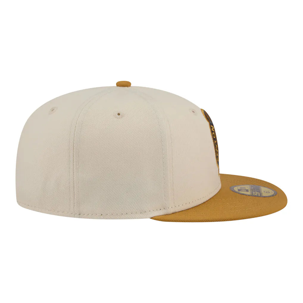 Boston Celtics New Era Two-Tone Color Pack 59FIFTY Fitted Hat - Cream/Tan