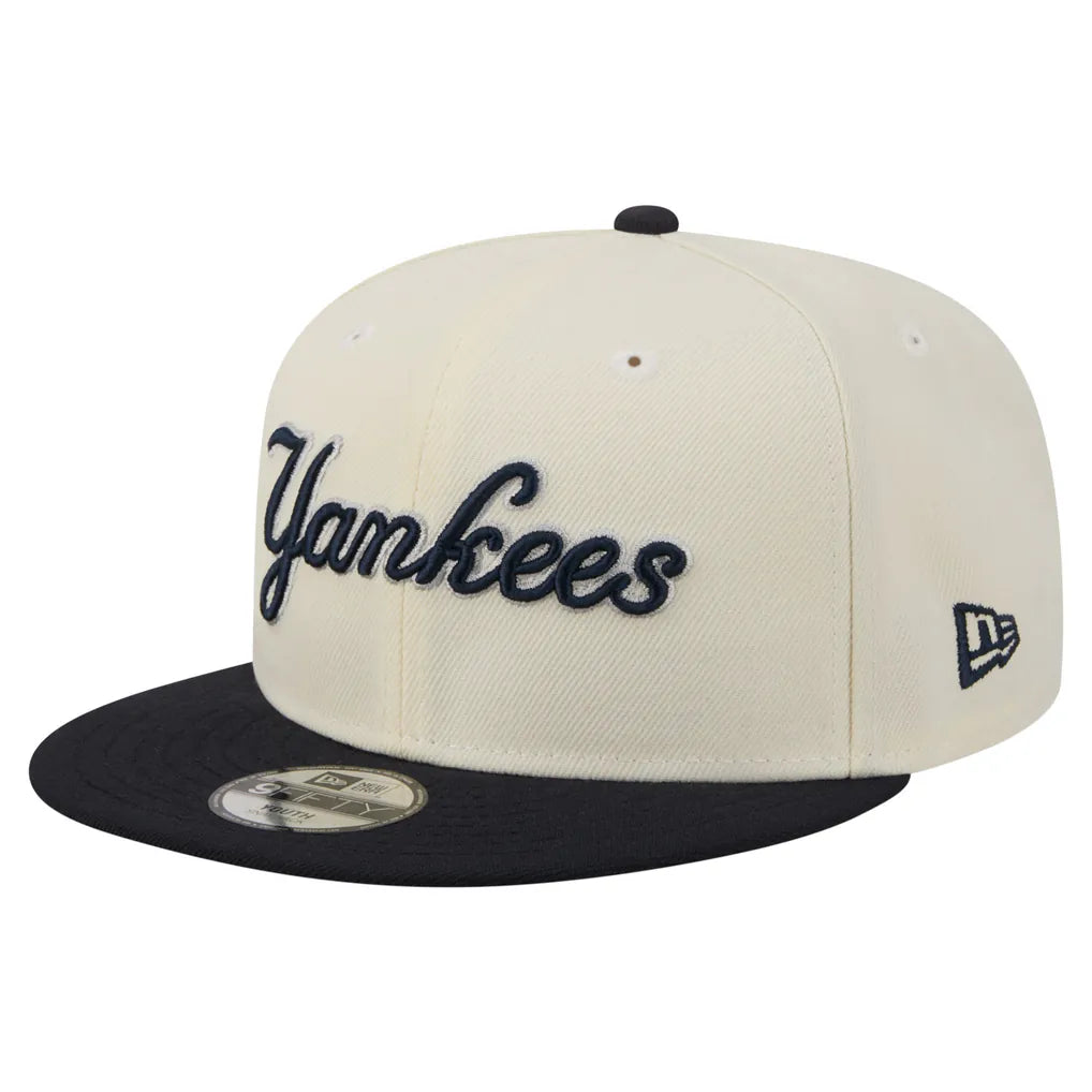 New York Yankees New Era Youth Two-Tone 9FIFTY Snapback Hat - White Techwosell