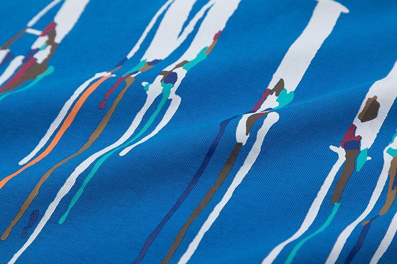 Amiri Blue T-Shirt Without Collar