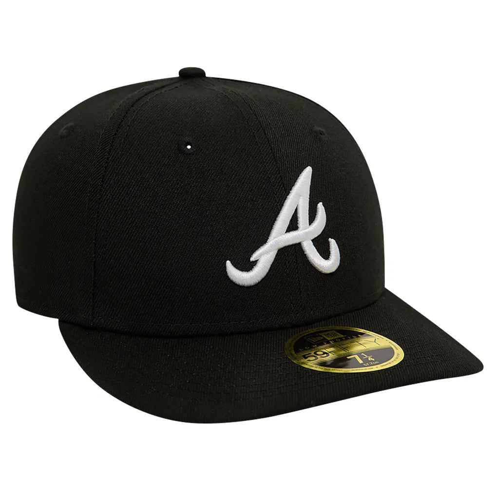 Atlanta Braves New Era Low Profile 59FIFTY Fitted Hat - Black