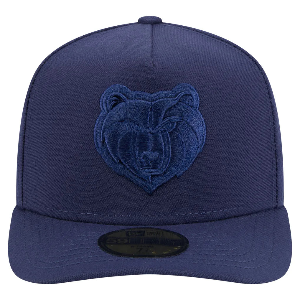 Memphis Grizzlies New Era Colorpack A-Frame Pinch Front 59FIFTY Fitted Hat - Navy