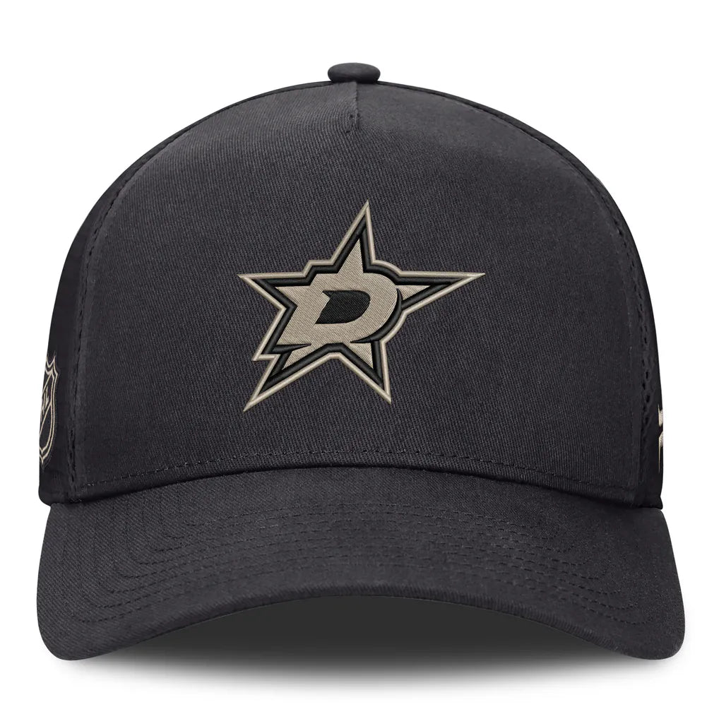Dallas Stars Fanatics Road Soft Wash A-Frame Meshback Hat - Charcoal
