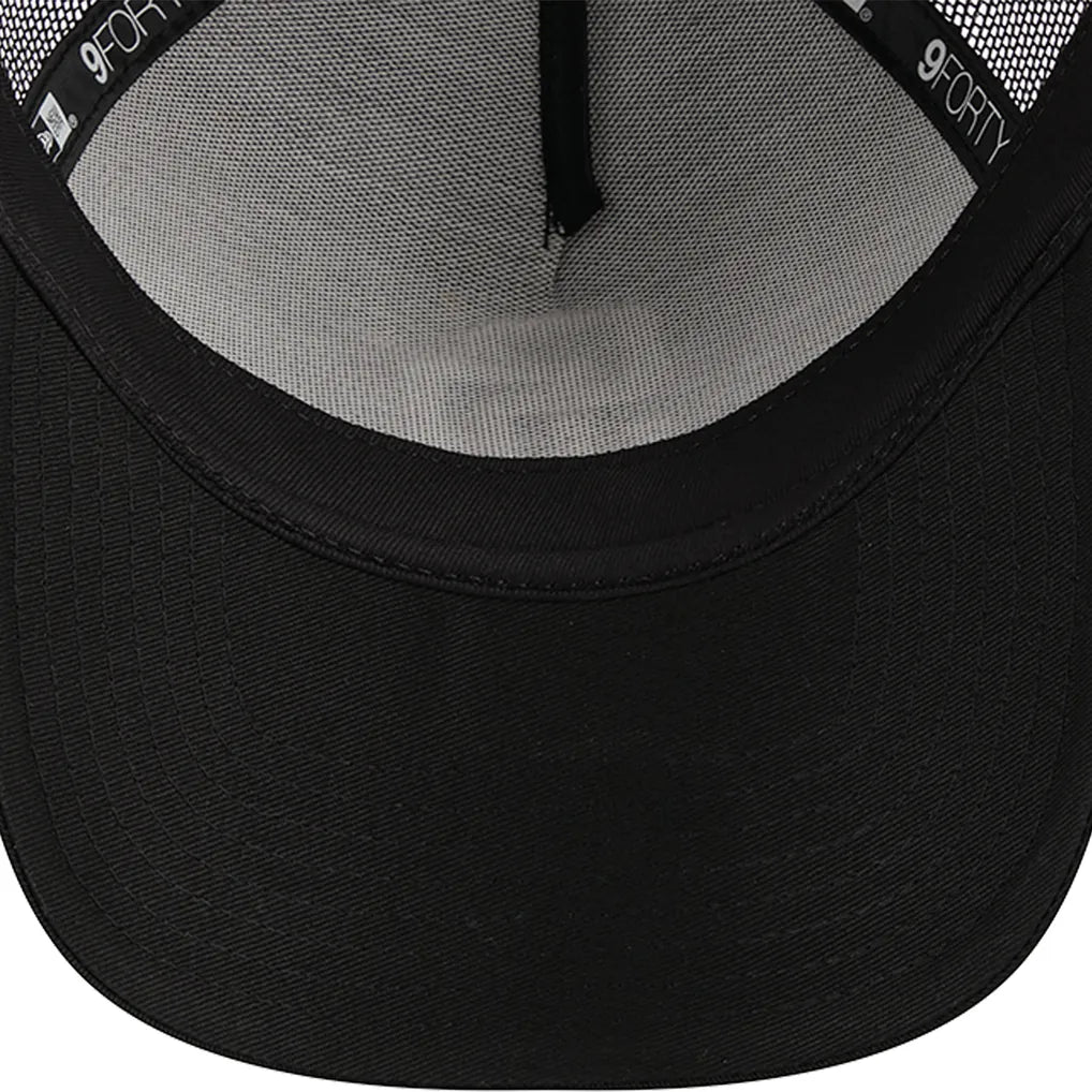 San Diego Padres New Era A-Frame 9FORTY Trucker Adjustable Hat - Black