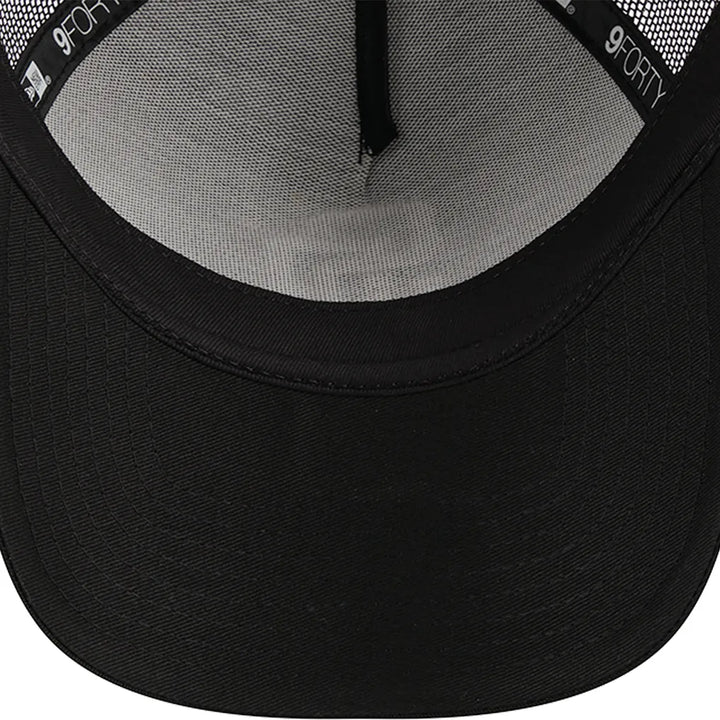 San Diego Padres New Era A-Frame 9FORTY Trucker Adjustable Hat - Black