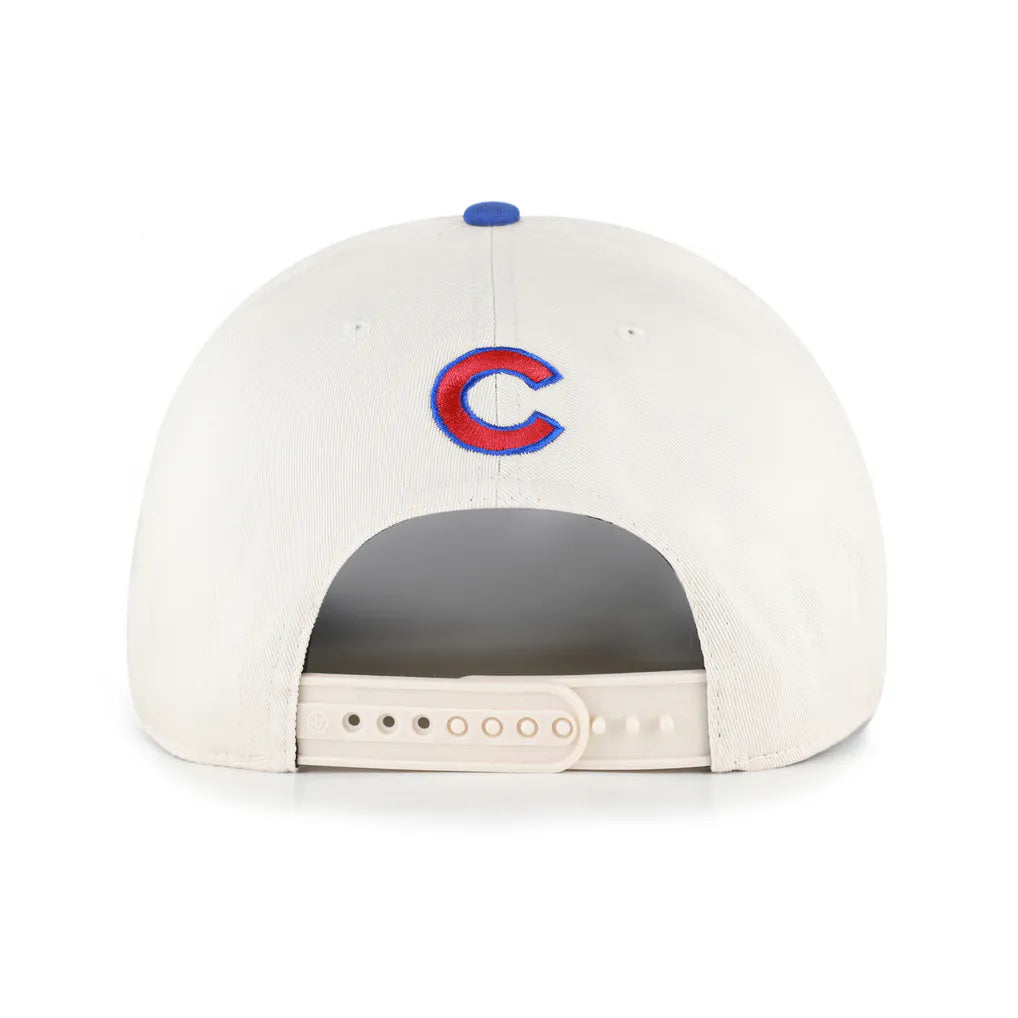 Chicago Cubs '47 Unisex Rope Script Hitch Adjustable Hat - Natural/Royal Techwosell