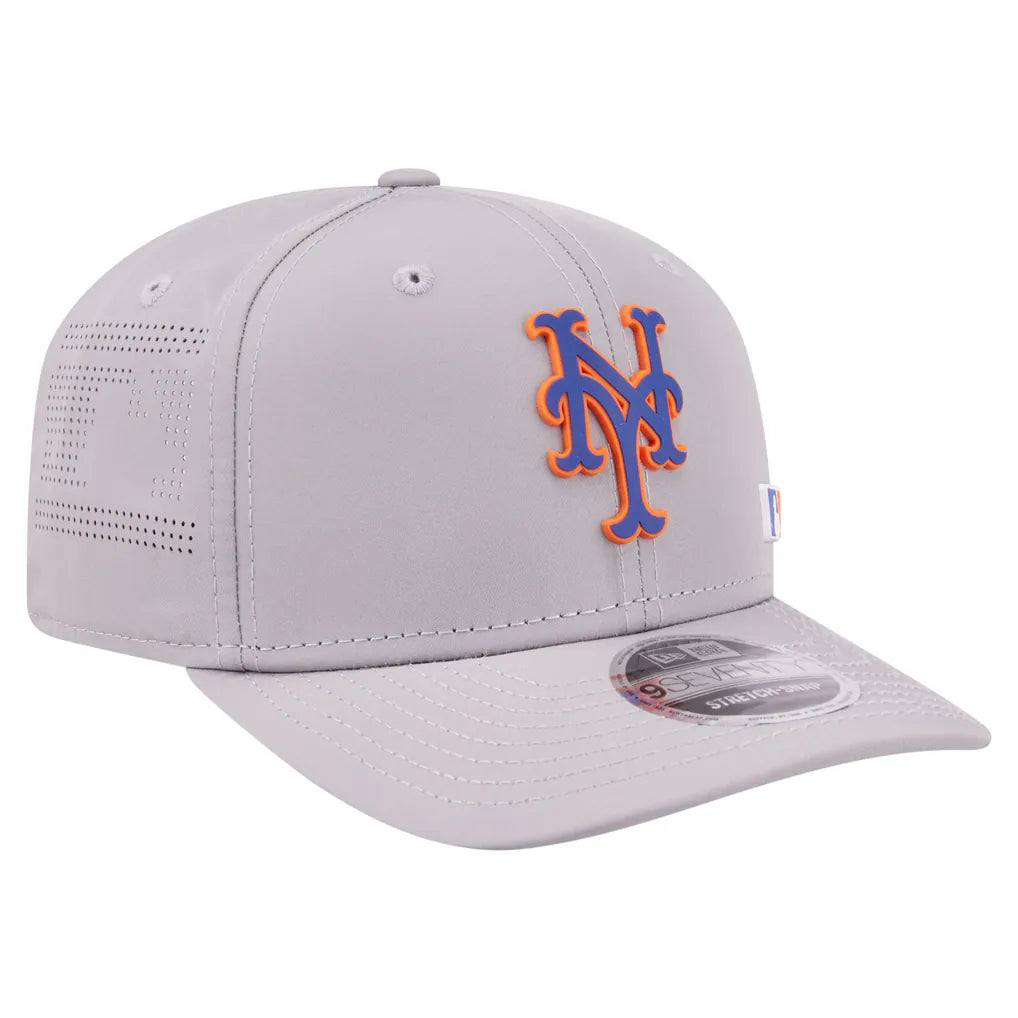 New York Mets New Era Laser Perforated 9SEVENTY Adjustable Hat - Gray