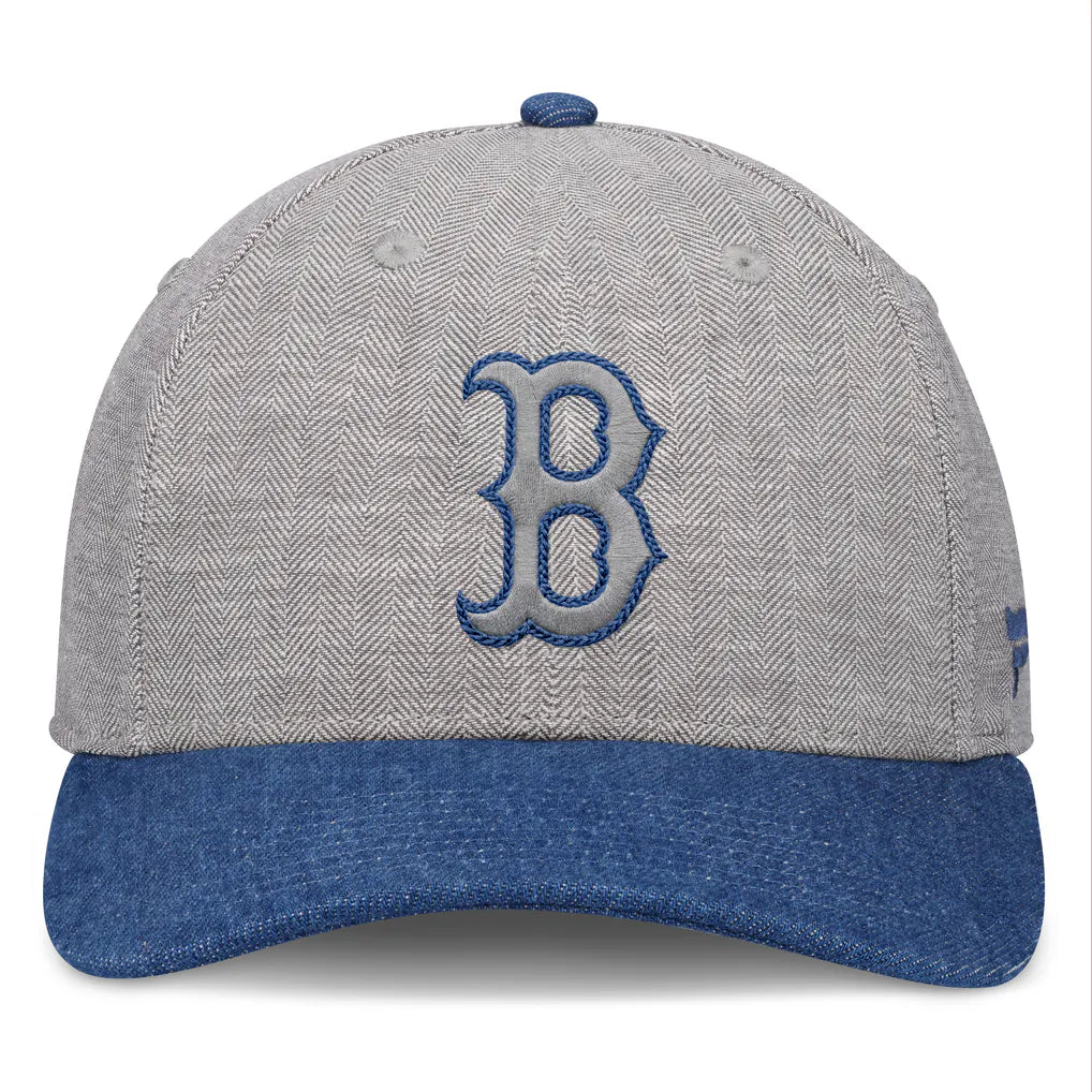 Boston Red Sox Fanatics Level Up Conduct Adjustable Hat - Gray/Denim