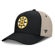 Boston Bruins Fanatics 2026 Stanley Cup Playoffs Locker Room Adjustable Hat - Black/Tan Techwosell