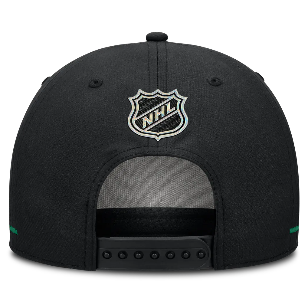 Dallas Stars Fanatics Authentic Pro Rink Bar Tacks A-Frame Adjustable Hat - Black Techwosell
