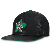Dallas Stars Fanatics Authentic Pro Rink Square Visor Snapback Hat - Black Techwosell