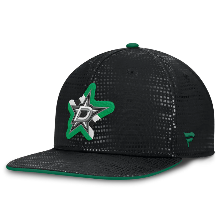 Dallas Stars Fanatics Authentic Pro Rink Square Visor Snapback Hat - Black