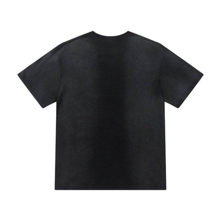 Amiri Faded Black T-Shirt Without Collar