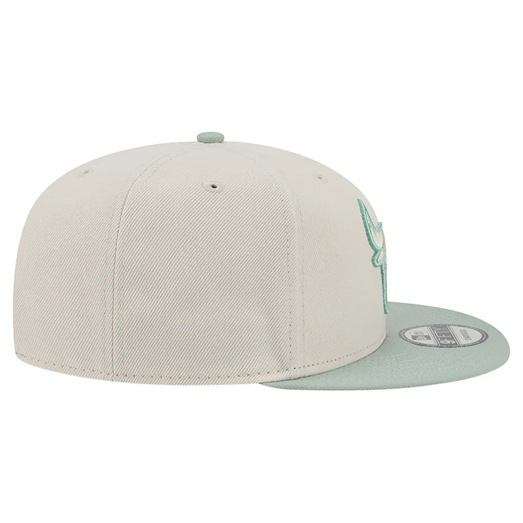 Chicago Bulls New Era Color Pack 9FIFTY Snapback Hat - Cream/Light Green
