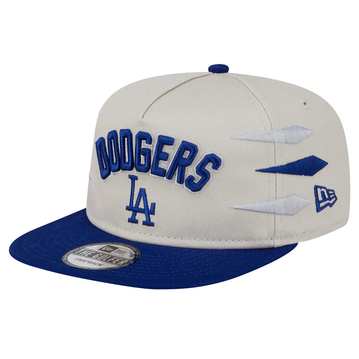 Los Angeles Dodgers New Era Iron Golfer Snapback Hat - Cream