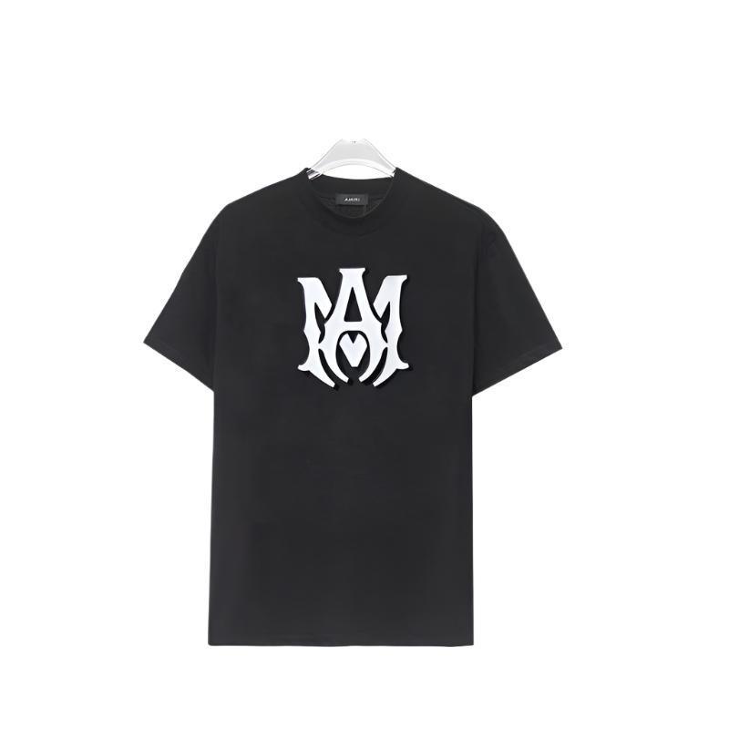 Amiri Black T-Shirt Without Collar