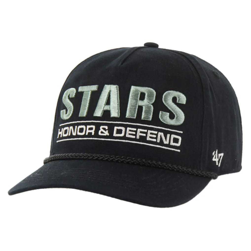 Dallas Stars '47 OHT Military Appreciation Homeland Honor and Defend Hitch Adjustable Hat - Black Techwosell