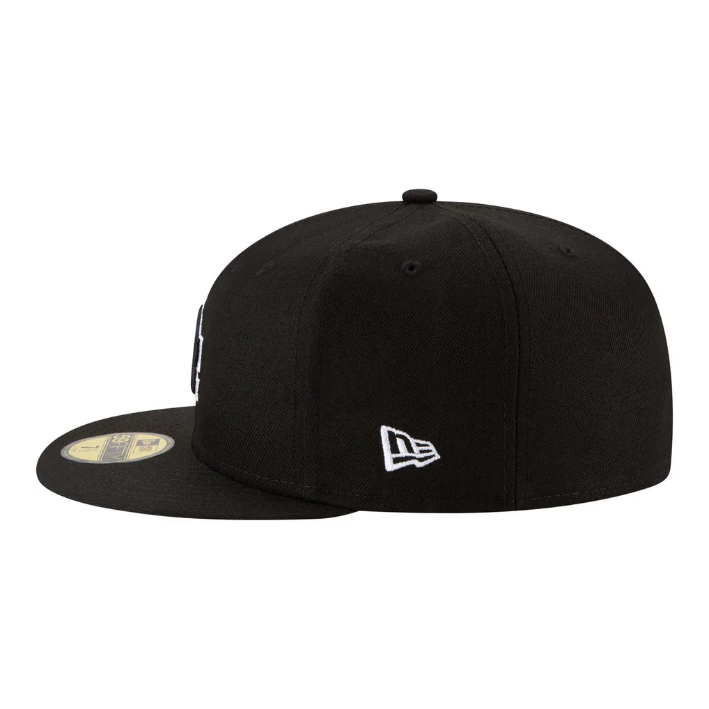 Los Angeles Dodgers New Era Blue Heaven On Earth Stadium Patch 59FIFTY Fitted Hat - Black Techwosell
