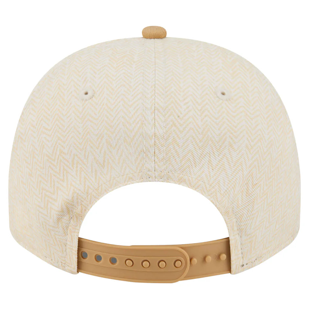 Los Angeles Dodgers New Era Herringbone 9FIFTY A-Frame Snapback Hat - Cream Techwosell