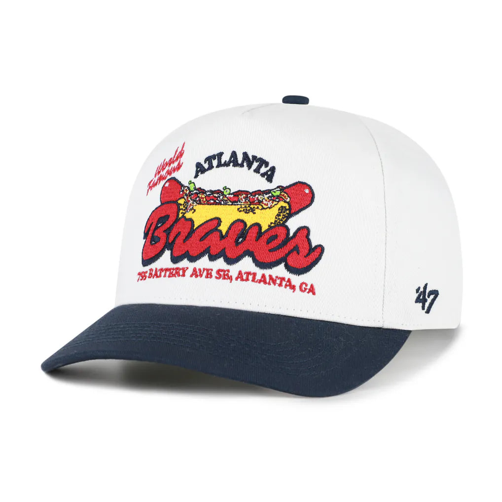 Atlanta Braves '47 Glizzy Collection Hitch Adjustable Hat - White/Navy