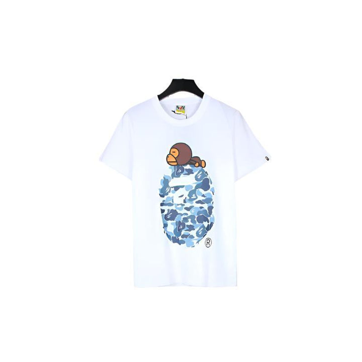 Bathing Ape White T-Shirt without Collar