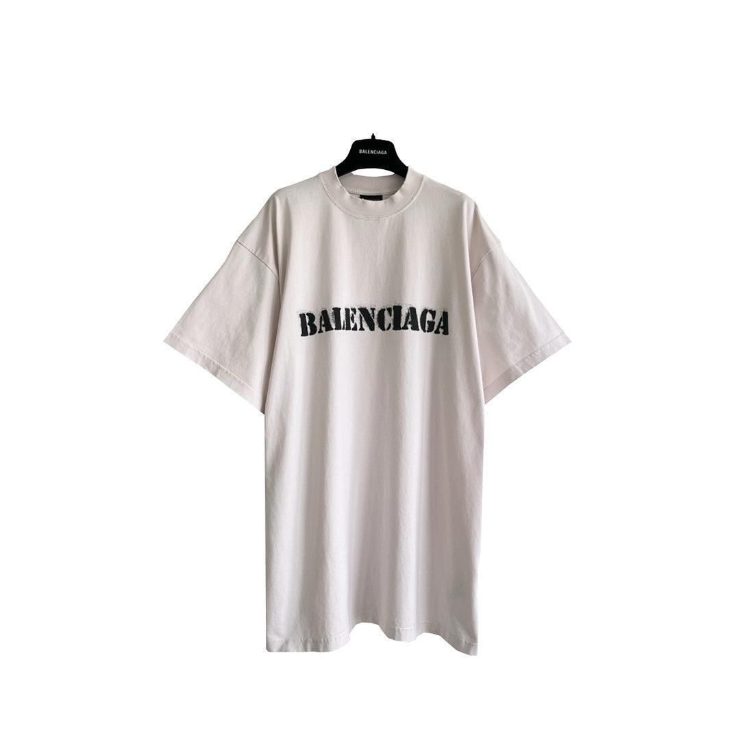 Balenciaga Cream T-Shirt Without Collar Techwosell