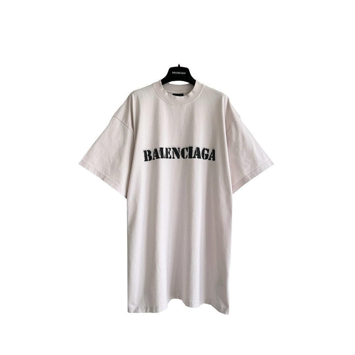 Balenciaga Cream T-Shirt Without Collar