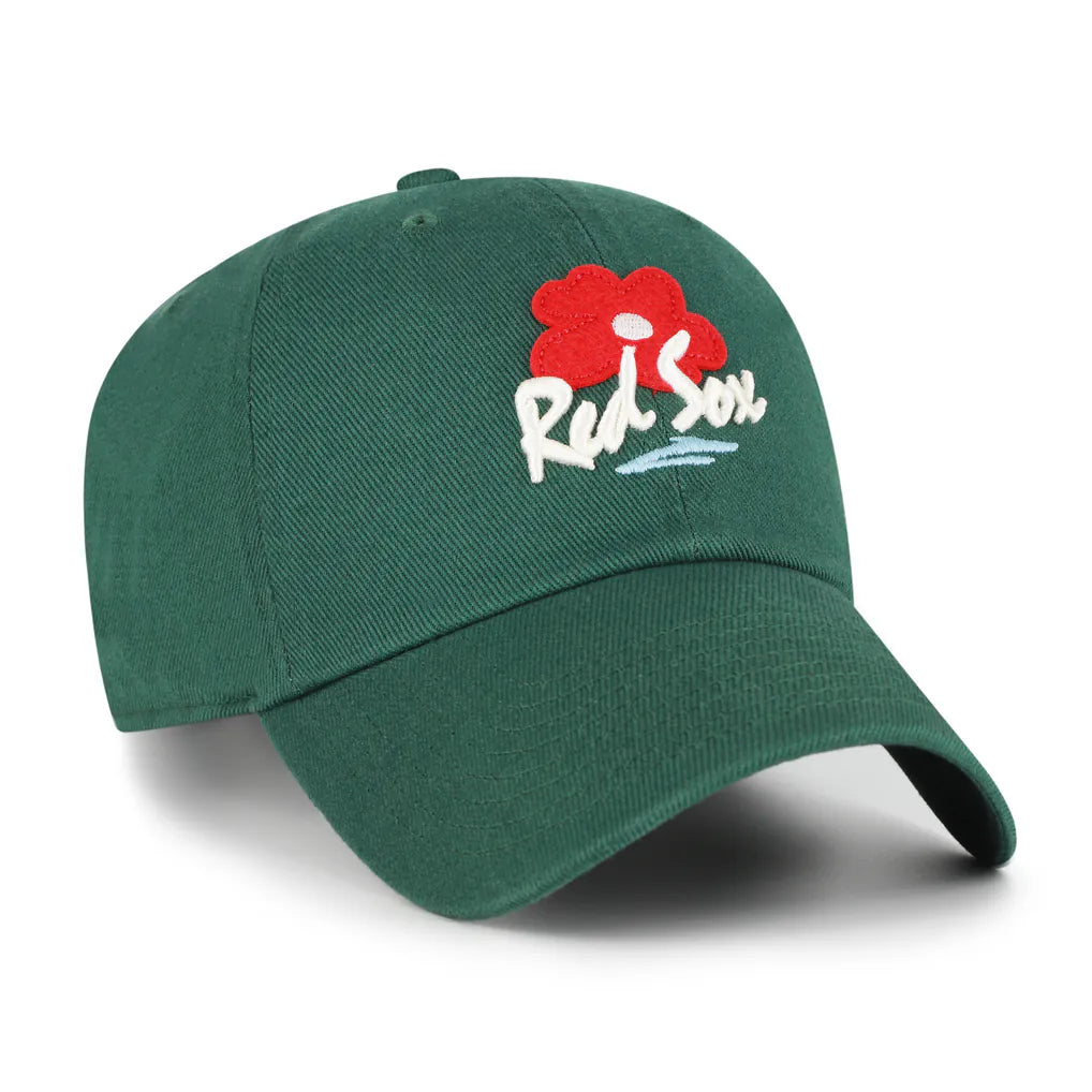 Boston Red Sox '47 Unisex Flora Gallery Clean Up Adjustable Hat - Green Techwosell